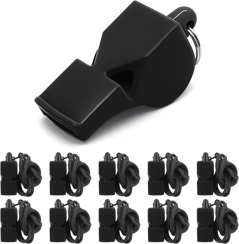 smrtcol Whistles Sports Whistles with Lanyard Loud Crisp Sound Pealess Whistles for Referees Coaches and Lifeguards - Image 1